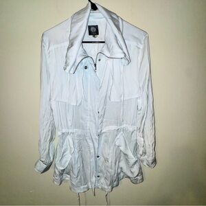 Vince Camuto Light Blue Zip-Up Anorak Jacket